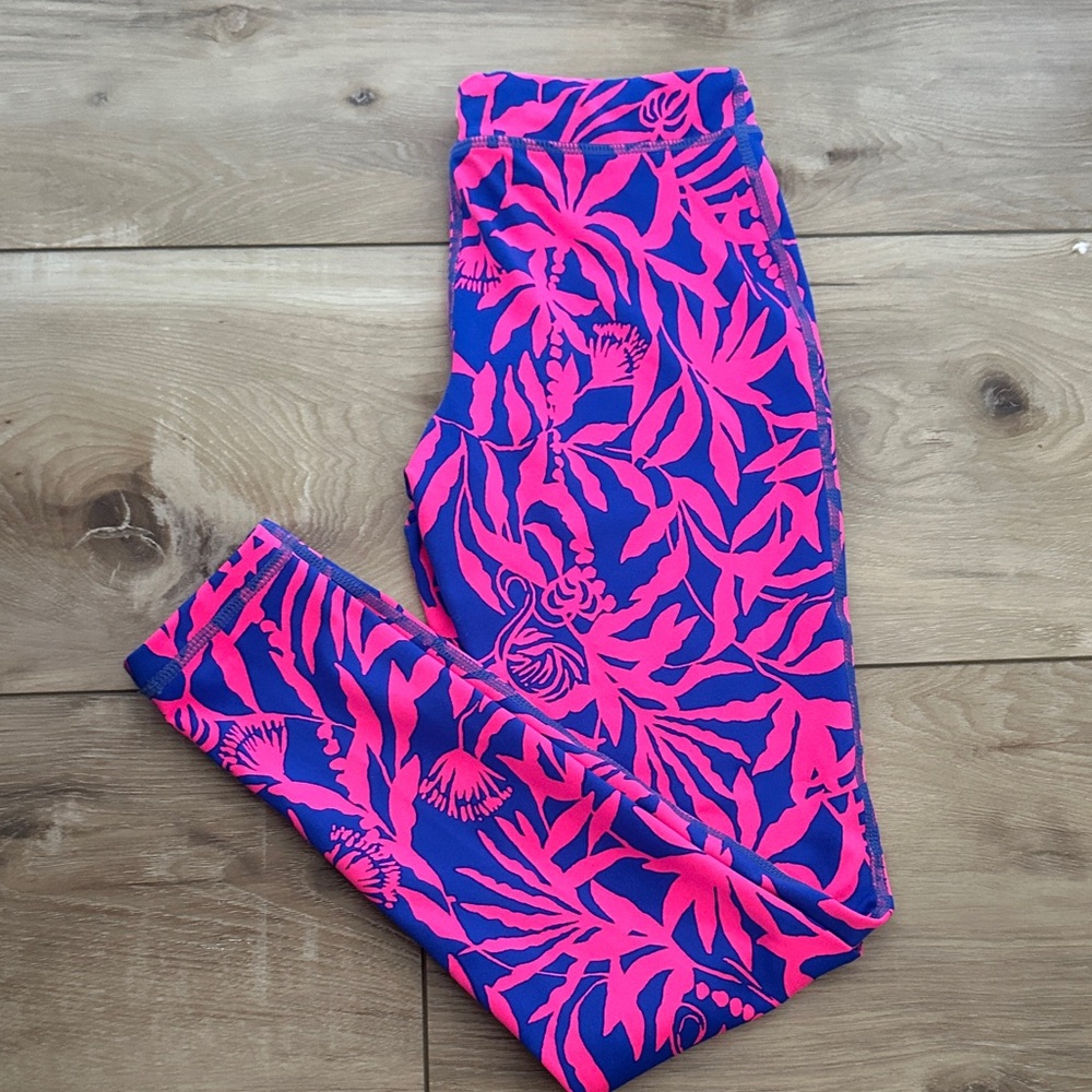 Lilly Pulitzer Vibrant Pink and Blue Leggings